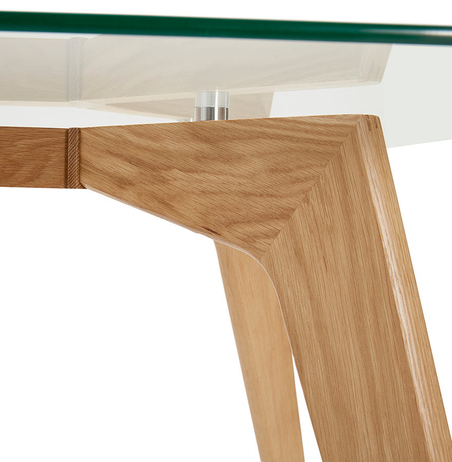 Eettafel EKKE - transparant - glas