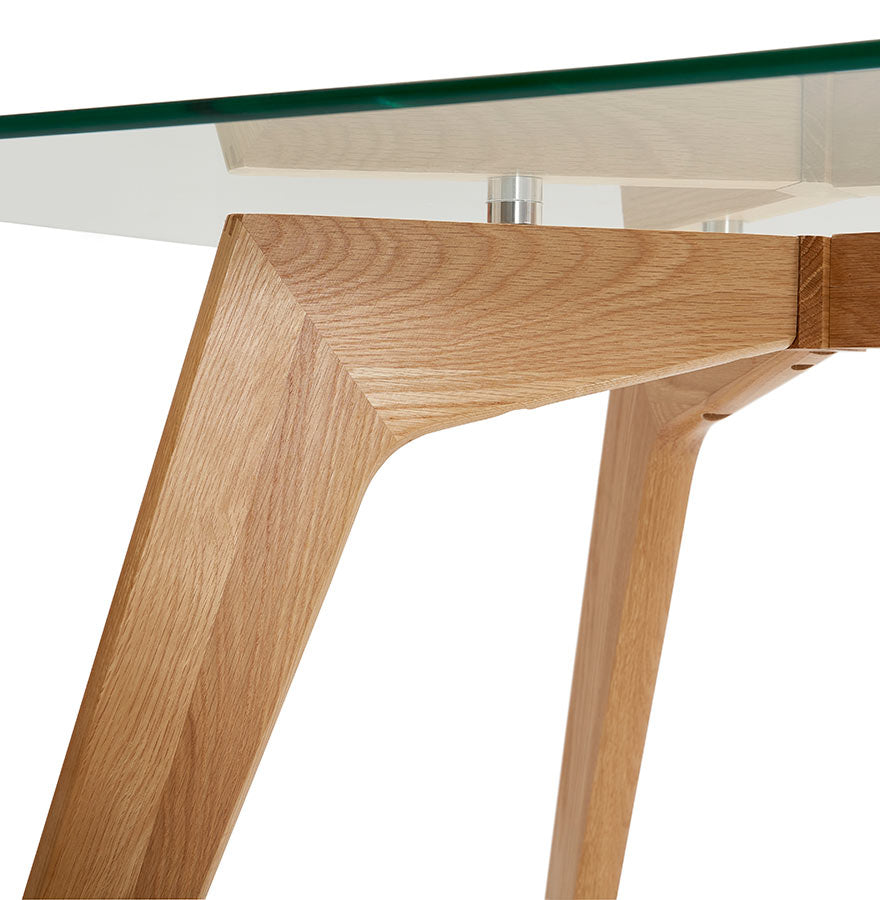 Eettafel EKKE - transparant - glas