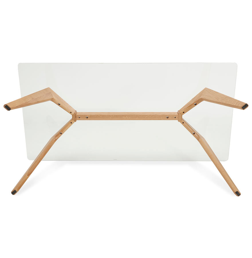 Eettafel EKKE - transparant - glas