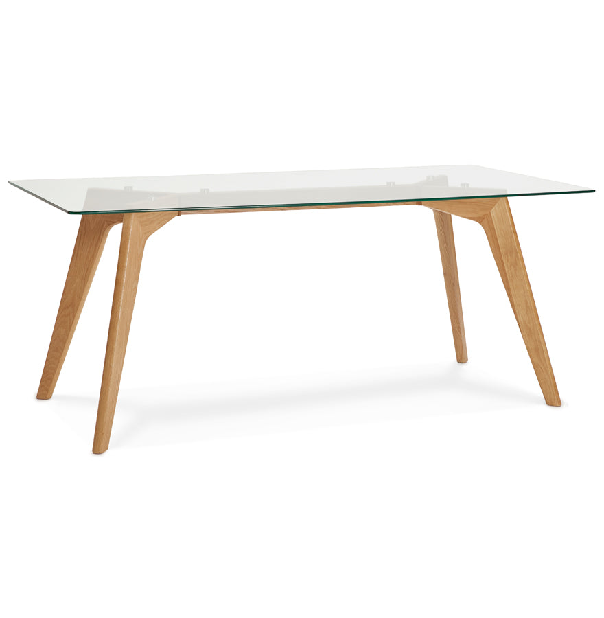 Eettafel EKKE - transparant - glas