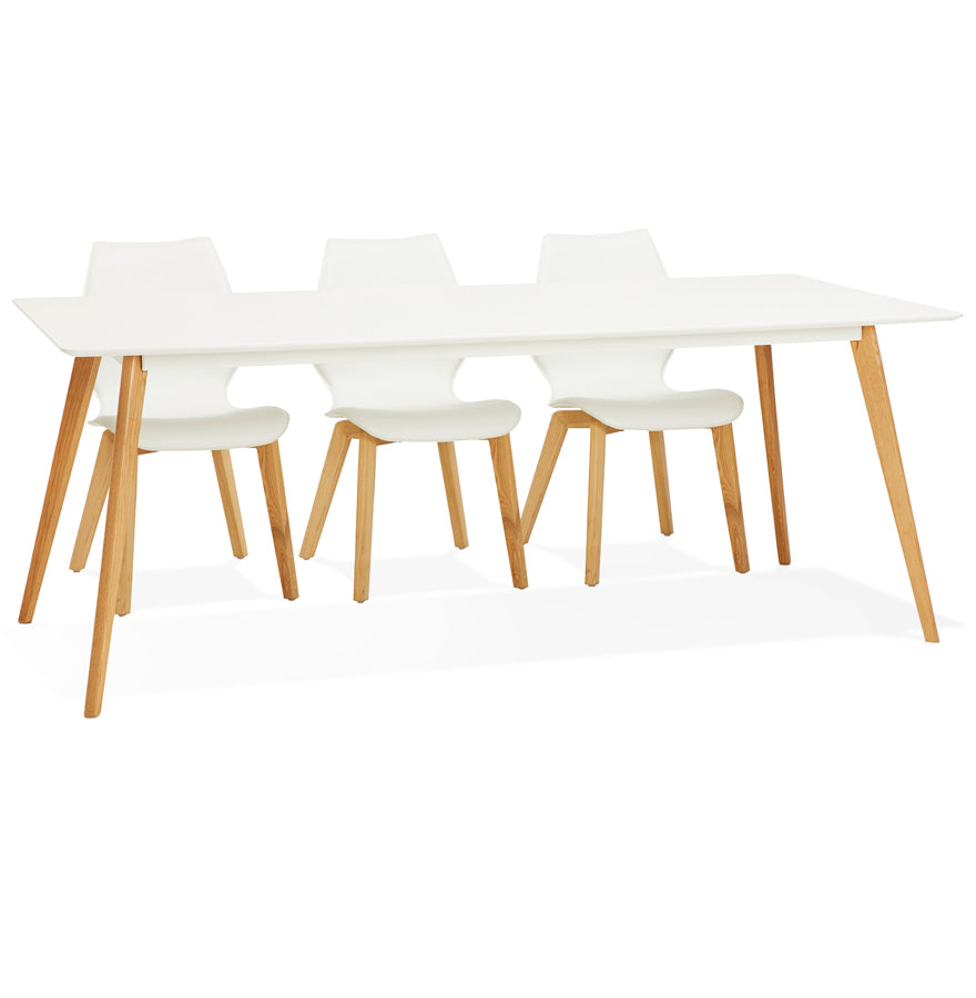 Eettafel SALLY - wit - hout