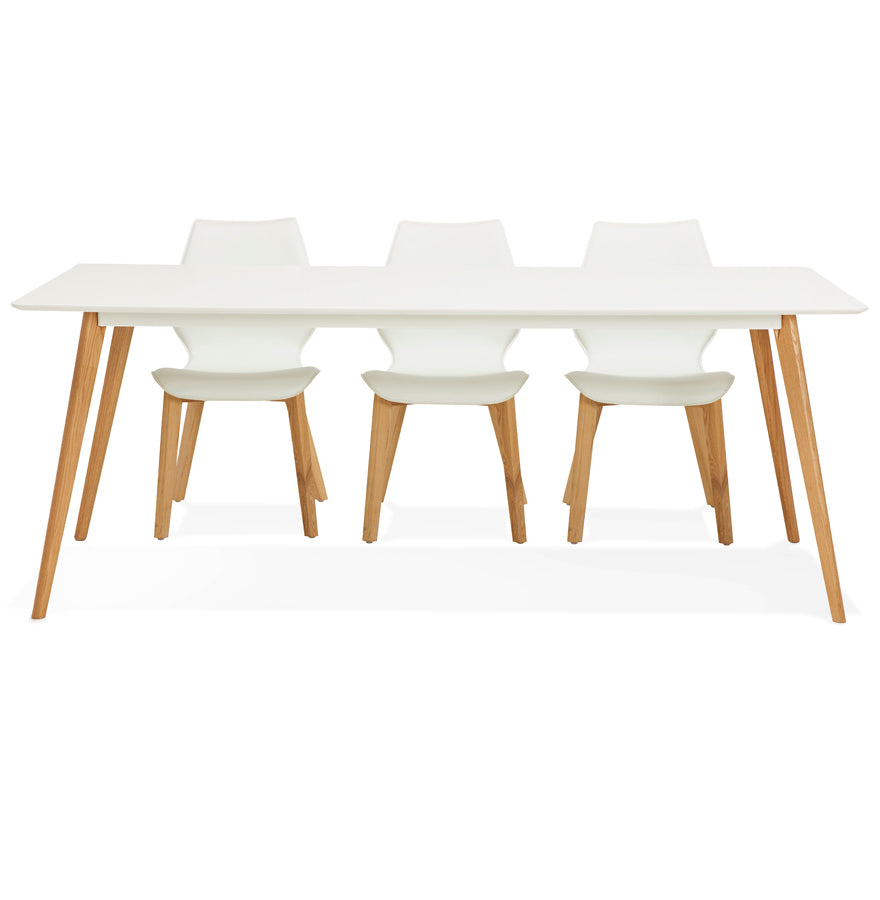 Eettafel SALLY - wit - hout