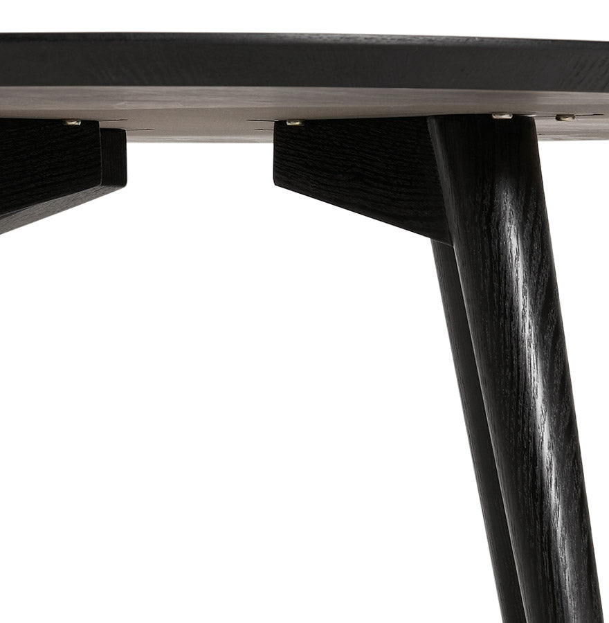 Dining table JANET - black - wood