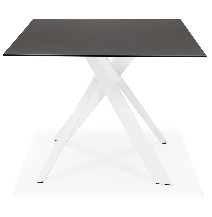 Dining table MADONA - black - glass