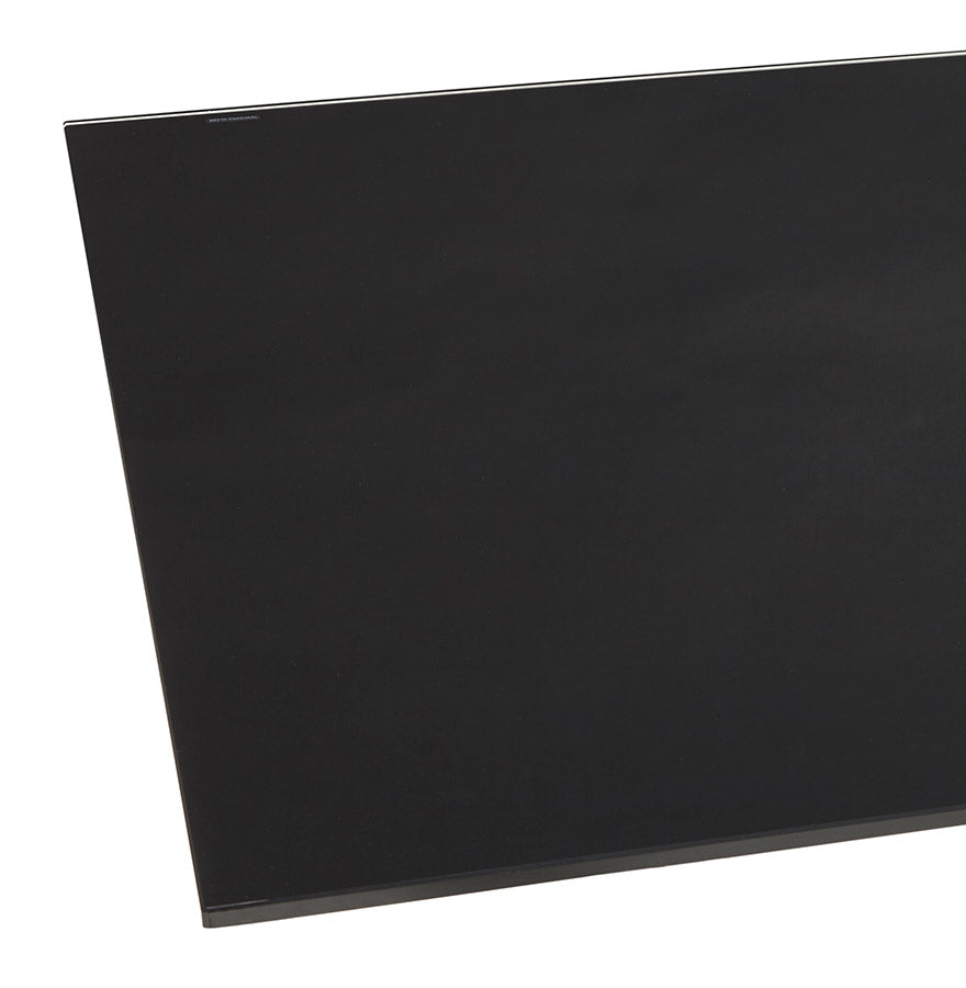 Dining table MADONA - black - glass