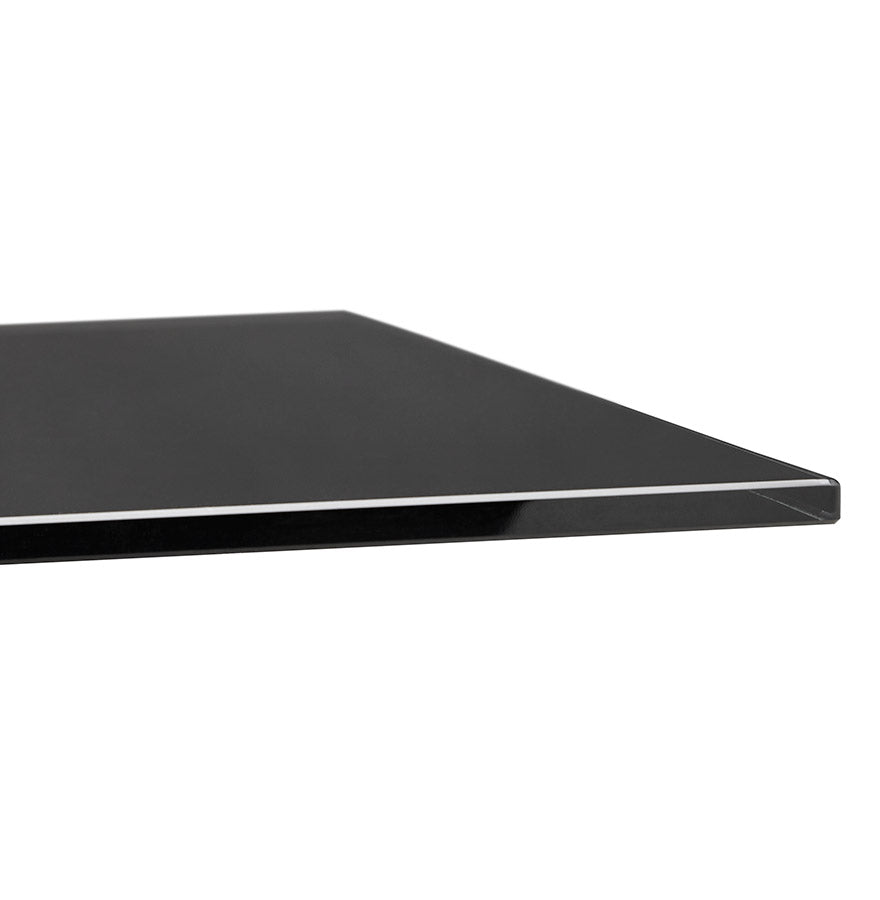 Dining table MADONA - black - glass