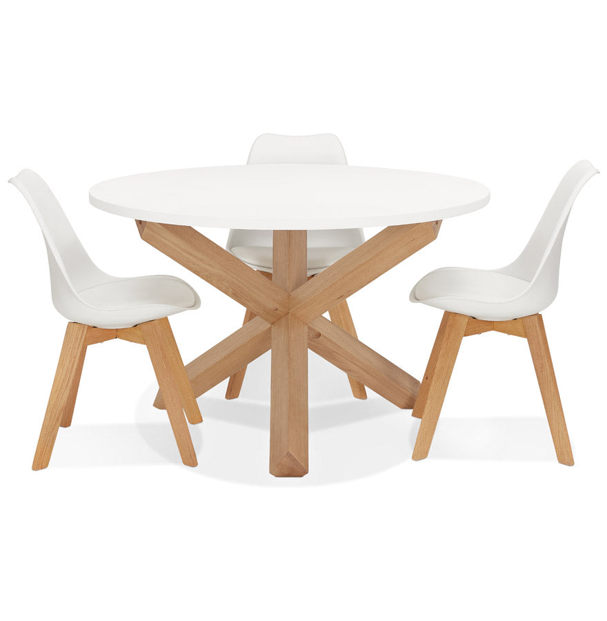 Dining table LIV - white - wood