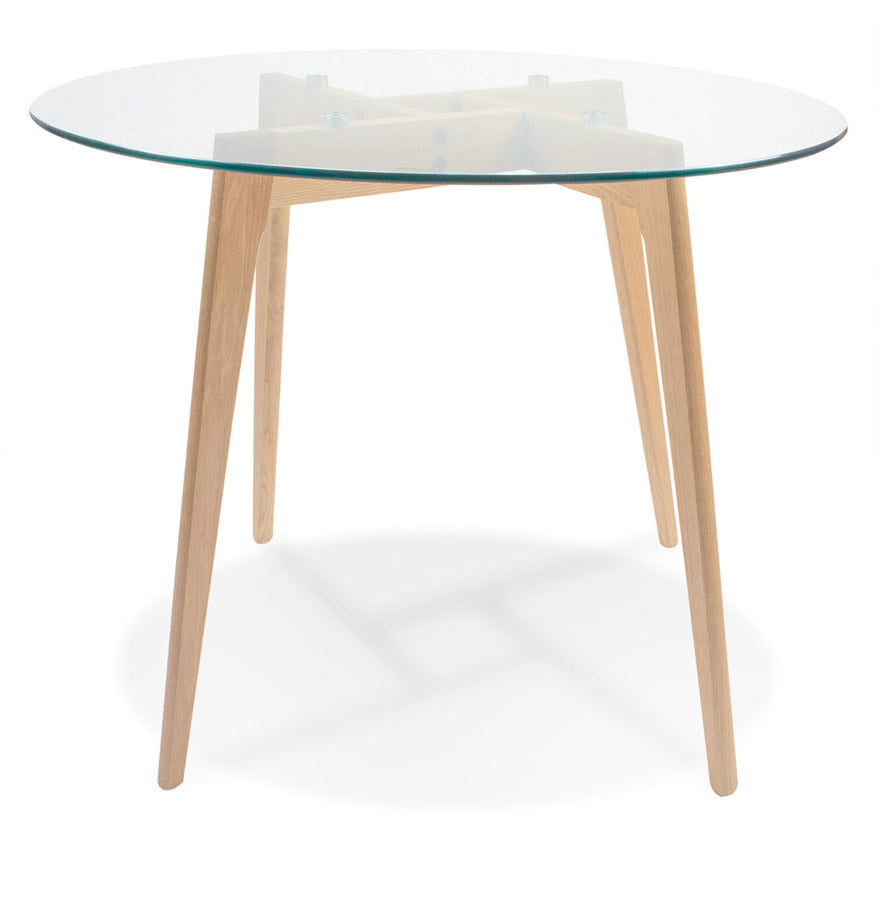 Esstisch ROSAS - transparent - Glas