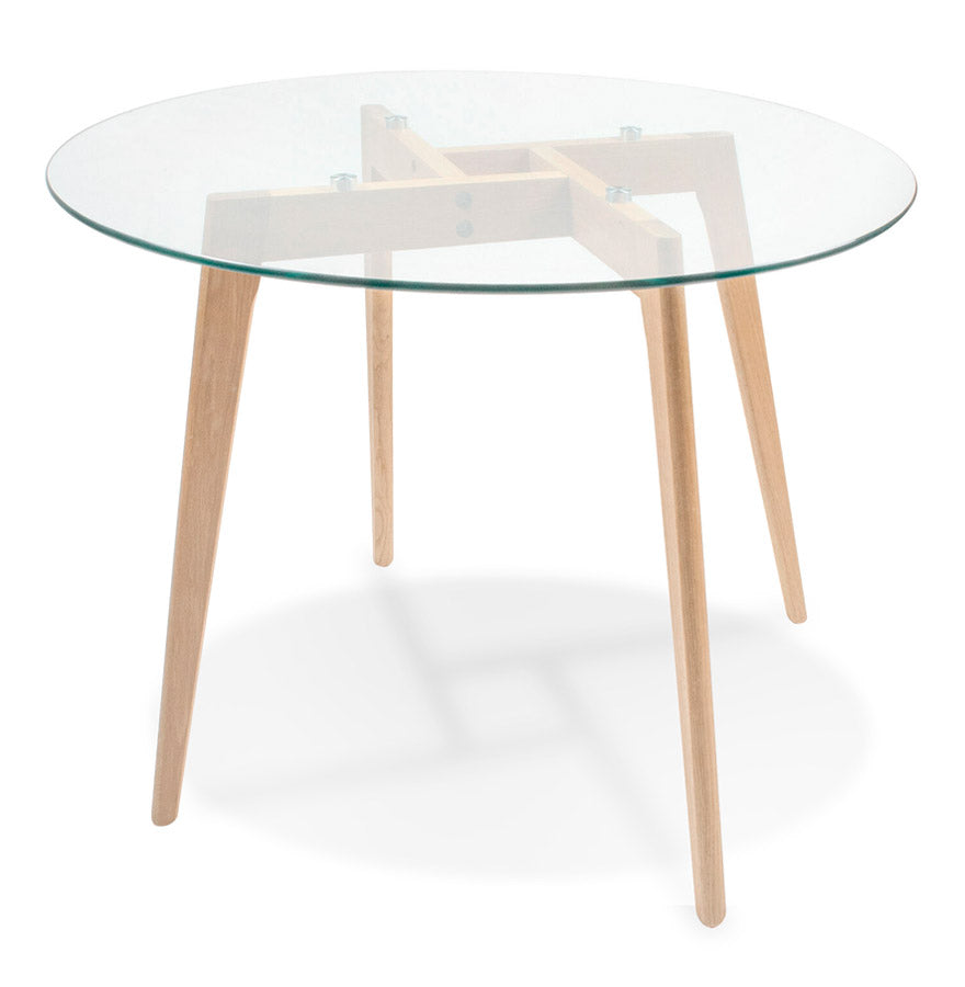 Esstisch ROSAS - transparent - Glas