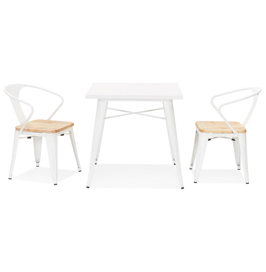Dining table COLOC - white - metal