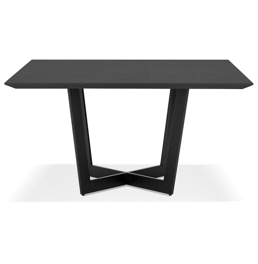 Esstisch WAFAE – schwarz – Holz