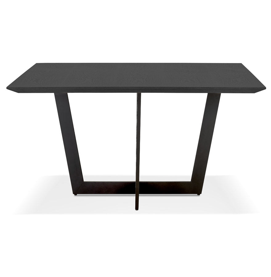 Esstisch WAFAE – schwarz – Holz