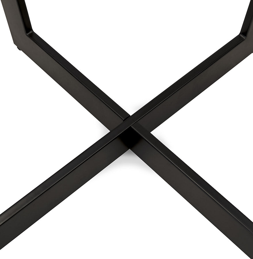Esstisch WAFAE – schwarz – Holz