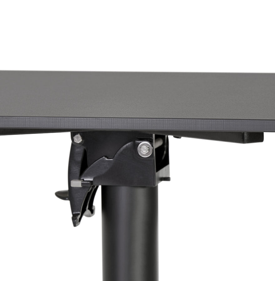 Dining table LEGMO - black - plastic