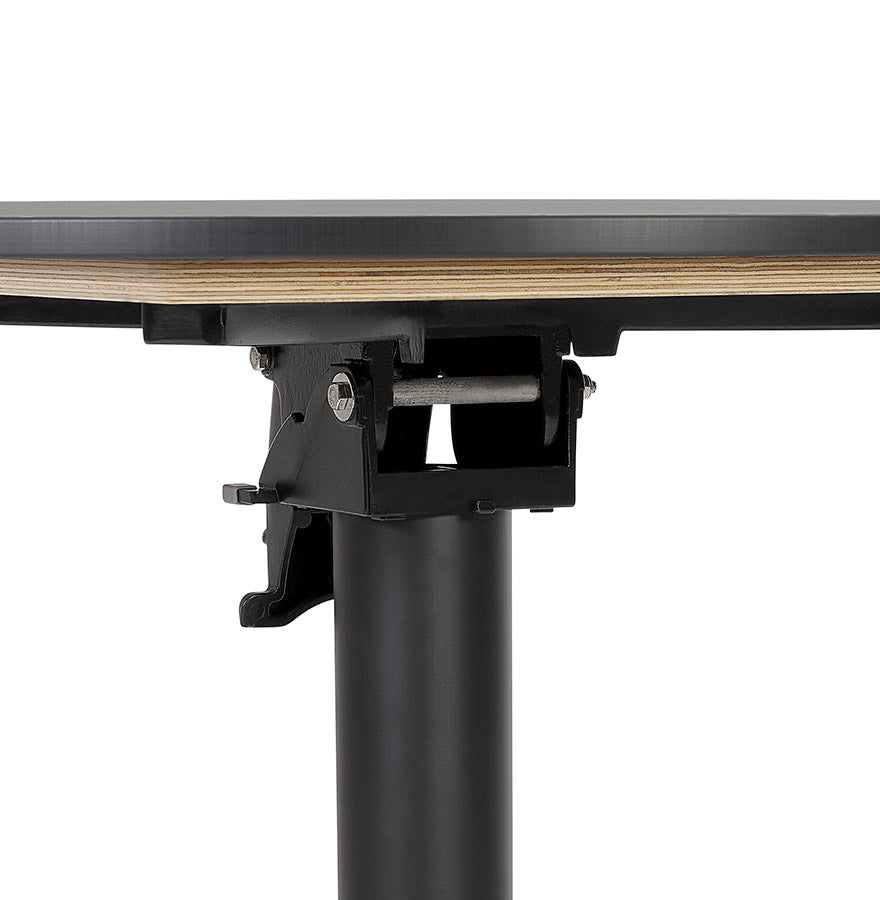 Dining table LEGMO - black - plastic