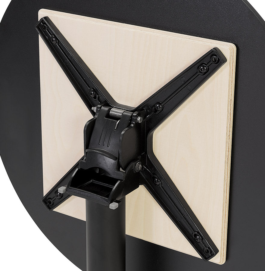 Dining table LEGMO - black - plastic