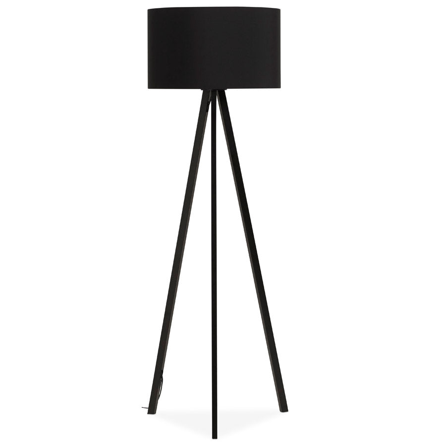 Vloerlamp TRIVET - zwart - kunststof