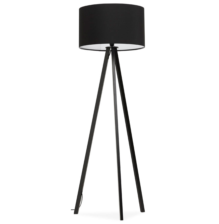 Vloerlamp TRIVET - zwart - kunststof