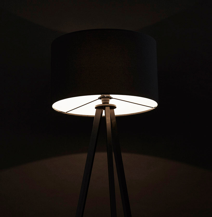 Vloerlamp TRIVET - zwart - kunststof