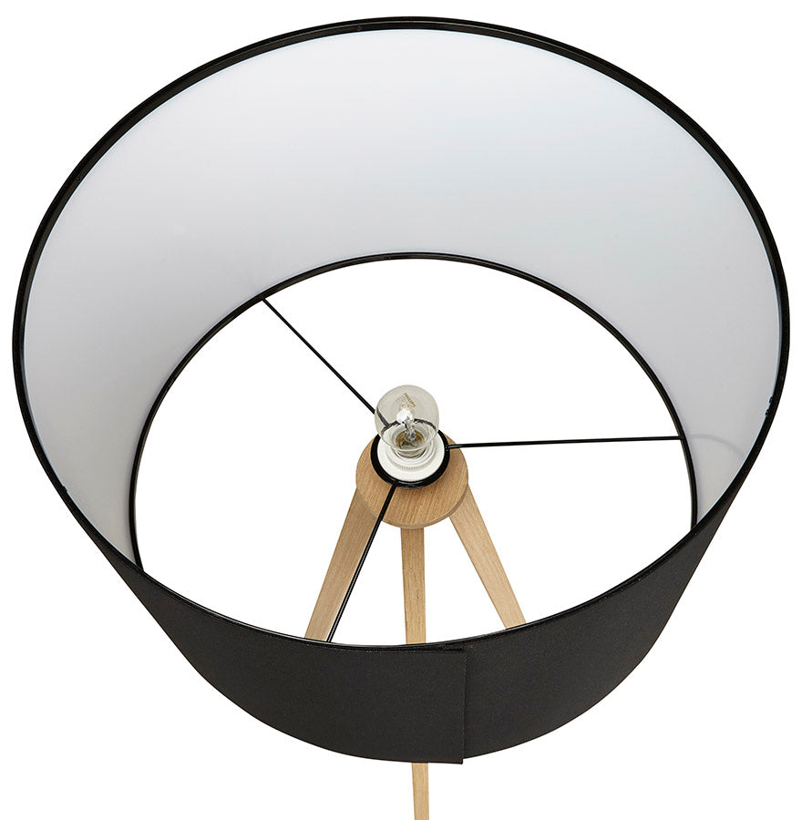 Vloerlamp TRIVET - zwart - kunststof