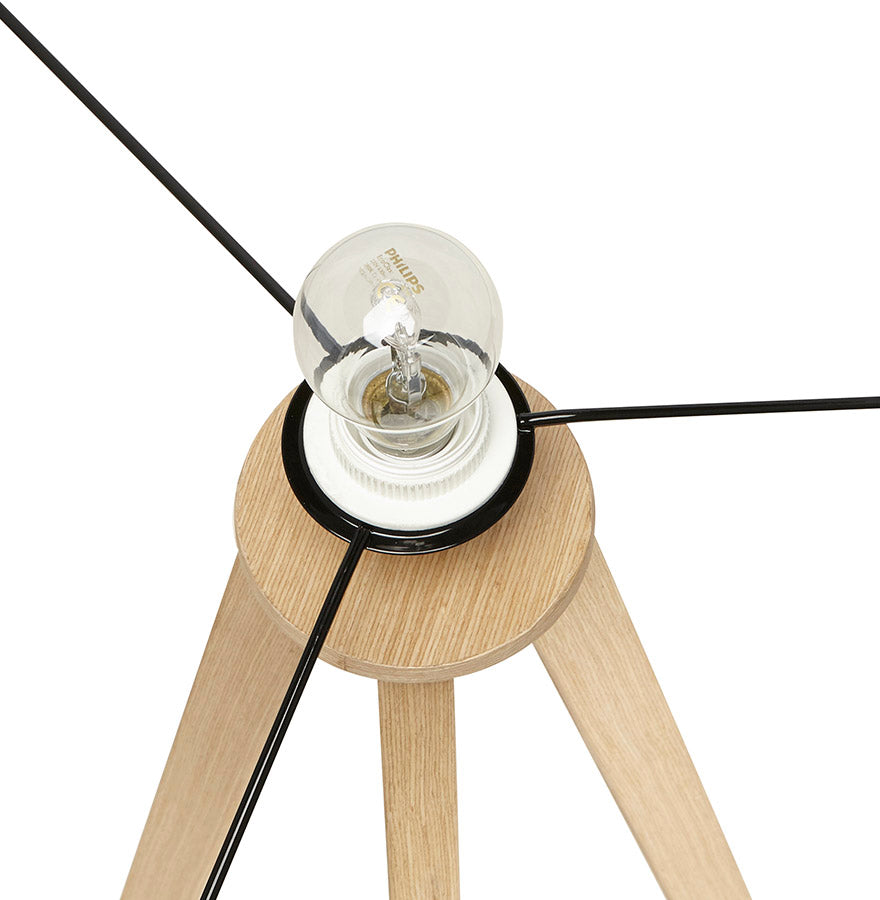 Vloerlamp TRIVET - zwart - kunststof