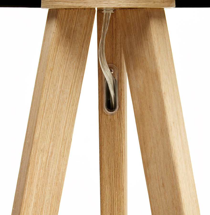 Vloerlamp TRIVET - zwart - kunststof