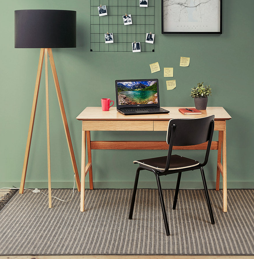 Vloerlamp TRIVET - zwart - kunststof