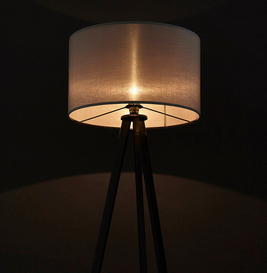 Vloerlamp TRIVET - grijs - kunststof