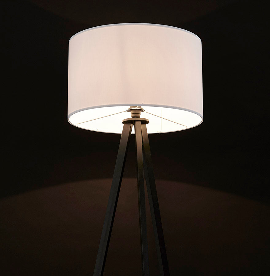 Vloerlamp TRIVET - wit - kunststof