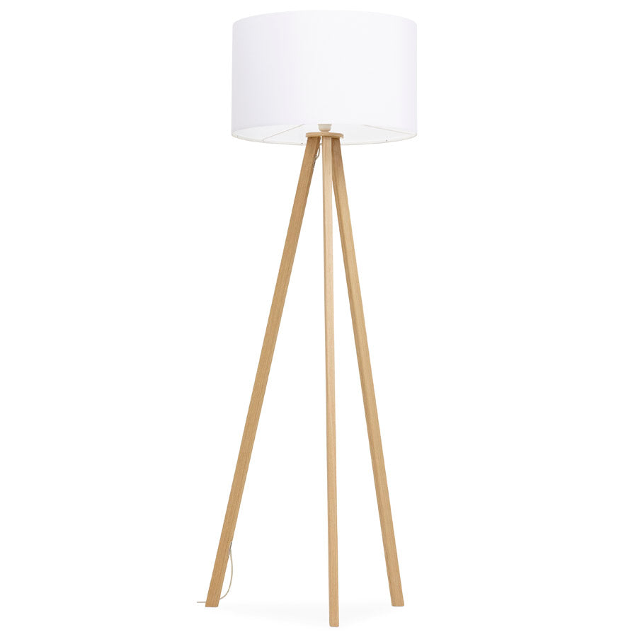 Vloerlamp TRIVET - wit - kunststof