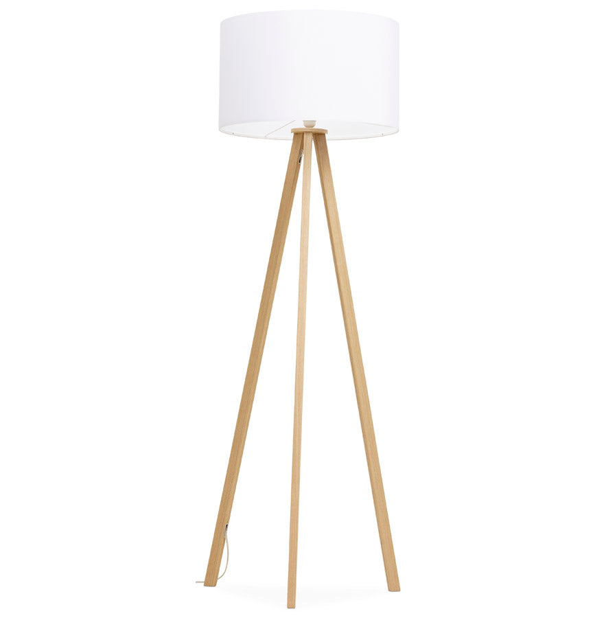 Vloerlamp TRIVET - wit - kunststof