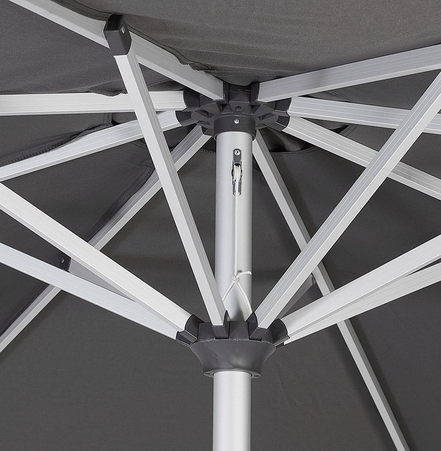 Parasol RAYO - donkergrijs - stof
