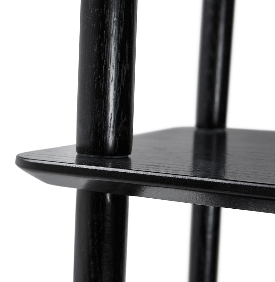 Opbergmeubel legplanken BRETO - zwart - hout