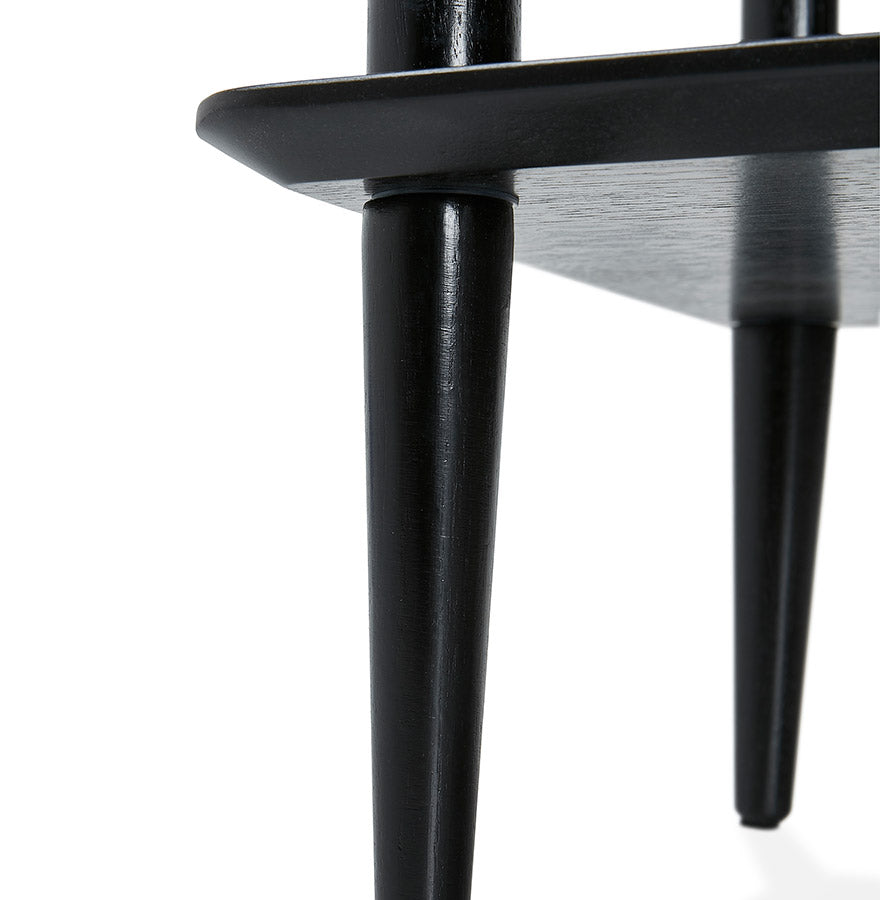 Opbergmeubel legplanken BRETO - zwart - hout