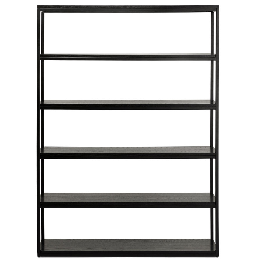 Opbergmeubel legplanken ESTANTE - zwart - hout