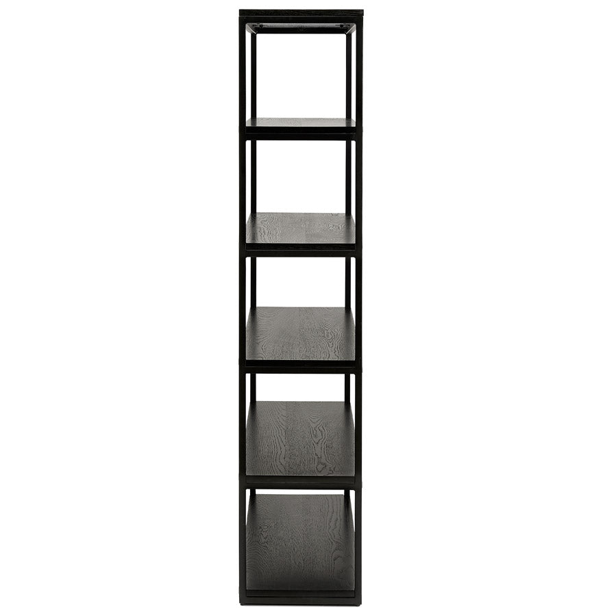 Opbergmeubel legplanken ESTANTE - zwart - hout