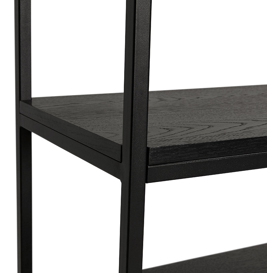 Opbergmeubel legplanken ESTANTE - zwart - hout