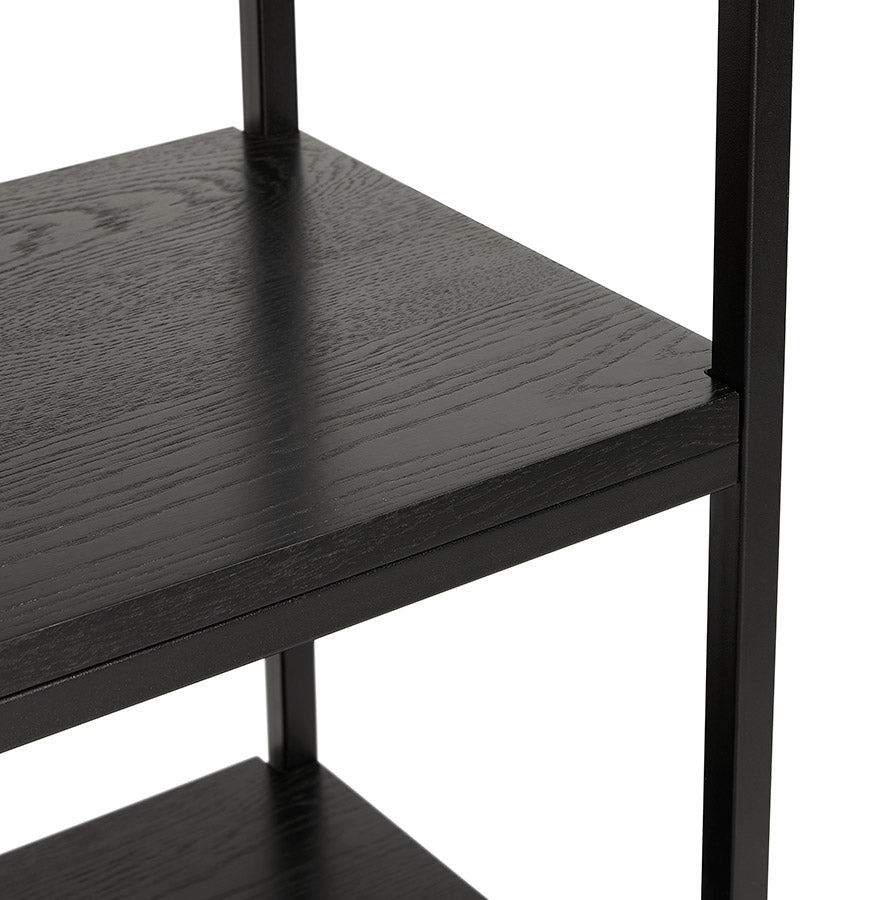 Opbergmeubel legplanken ESTANTE - zwart - hout