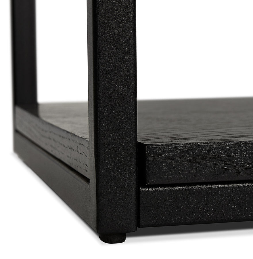 Opbergmeubel legplanken ESTANTE - zwart - hout