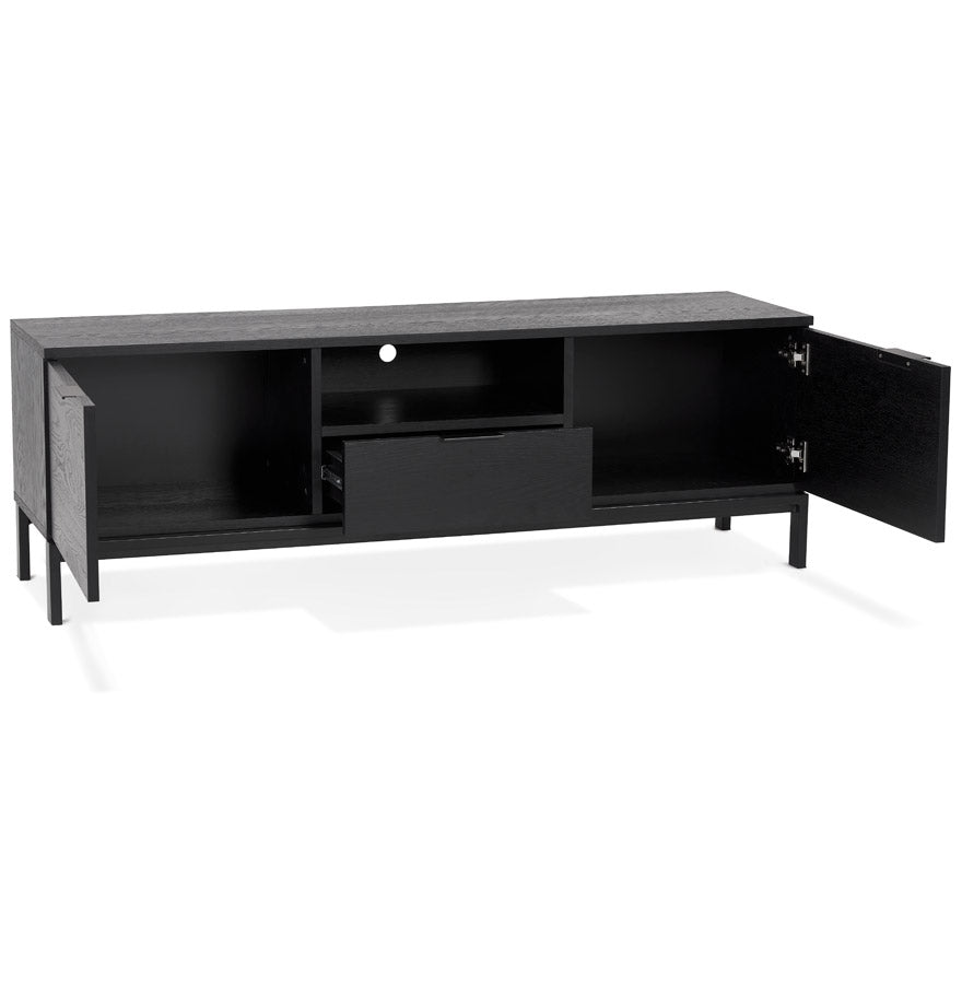 Tv Meubel KINEJO - zwart - hout