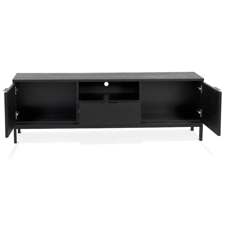 Tv Meubel KINEJO - zwart - hout