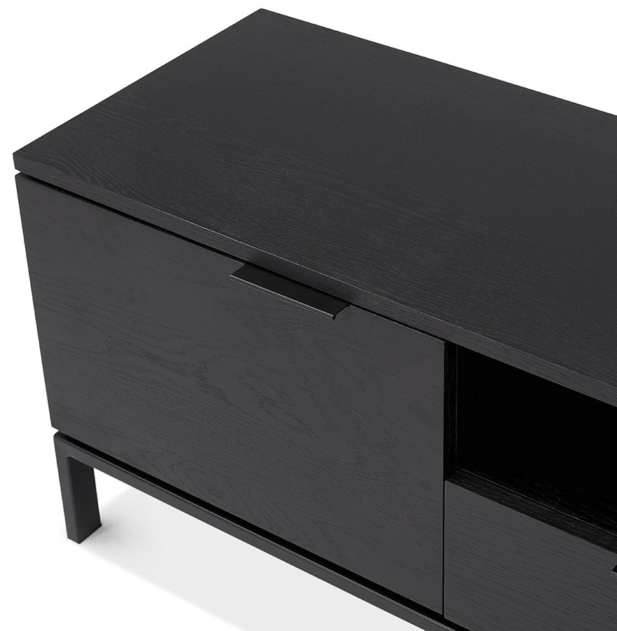 Tv Meubel KINEJO - zwart - hout