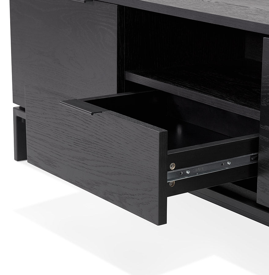Tv Meubel KINEJO - zwart - hout