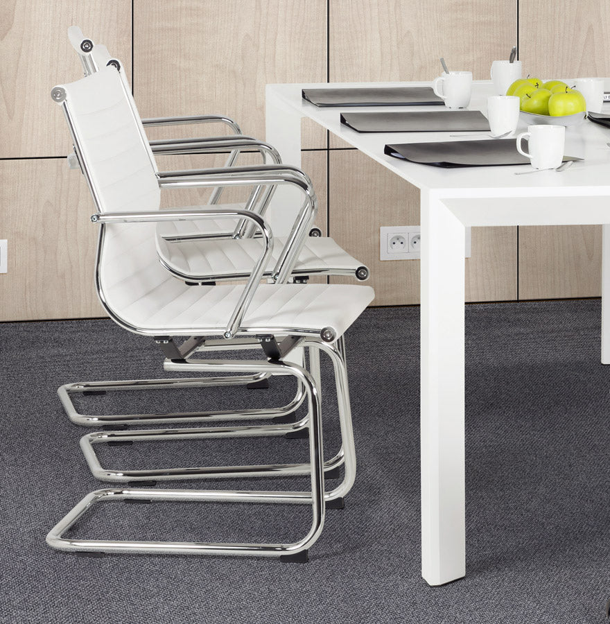 Bureaustoel TERA - wit - kunstleer