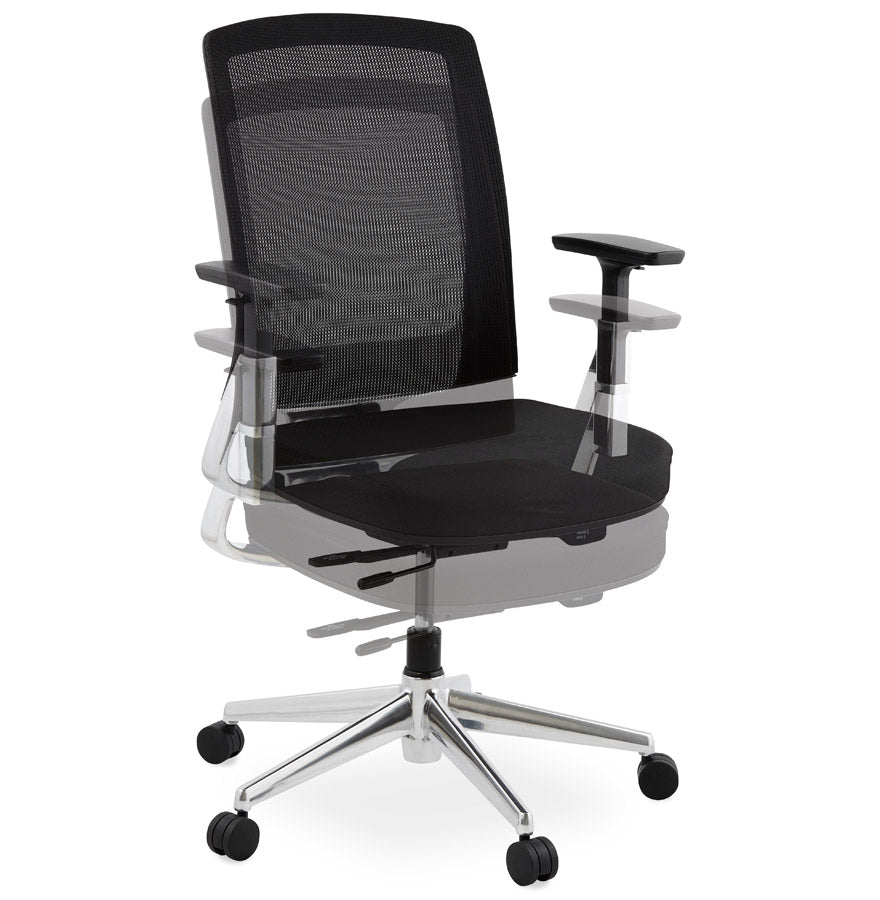 Bureaustoel TEPPER - zwart - stof