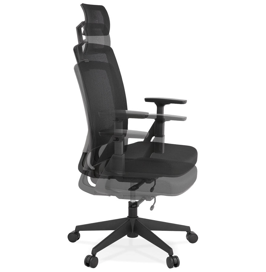 Bureaustoel OFFICE - zwart - stof