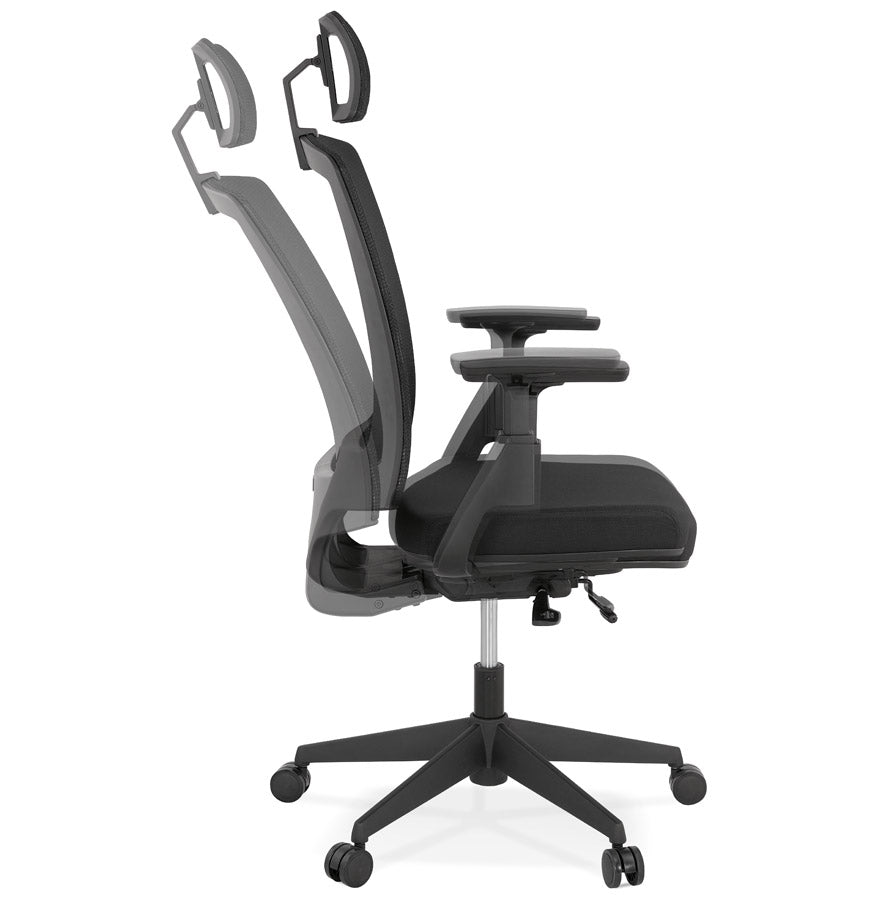 Bureaustoel OFFICE - zwart - stof