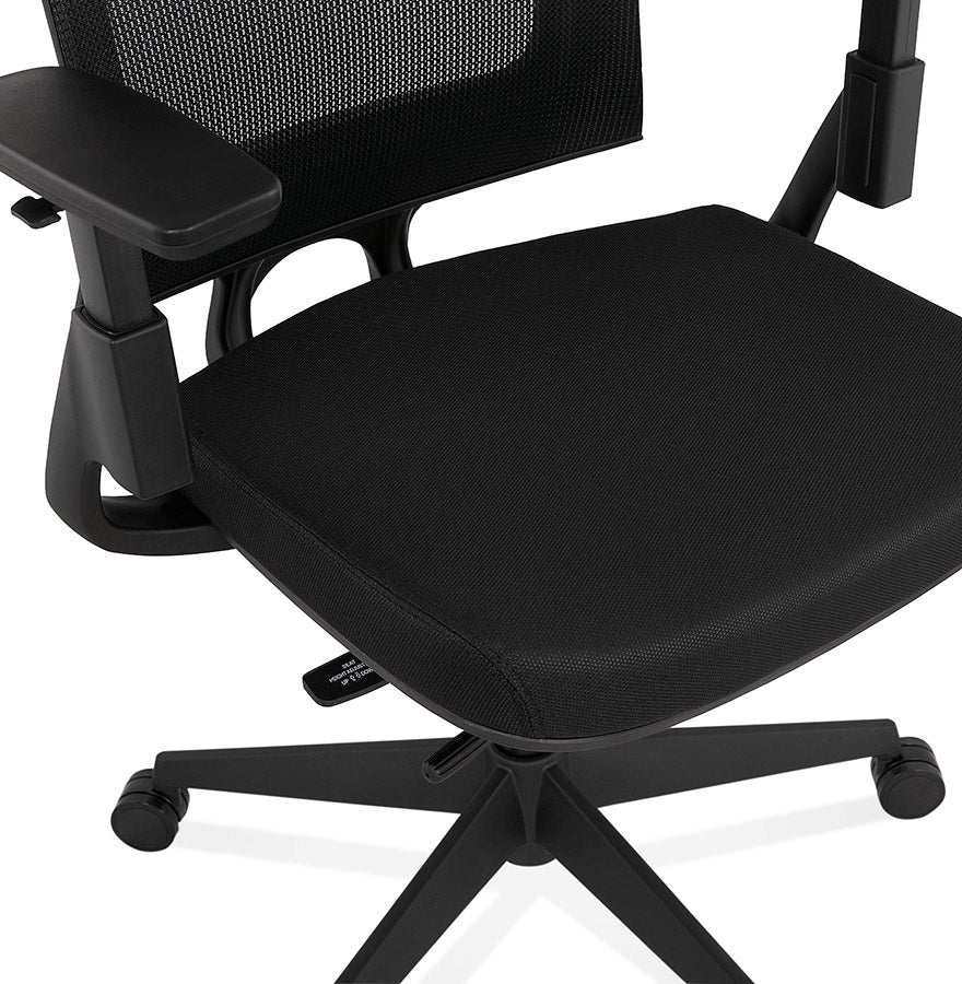 Bureaustoel OFFICE - zwart - stof