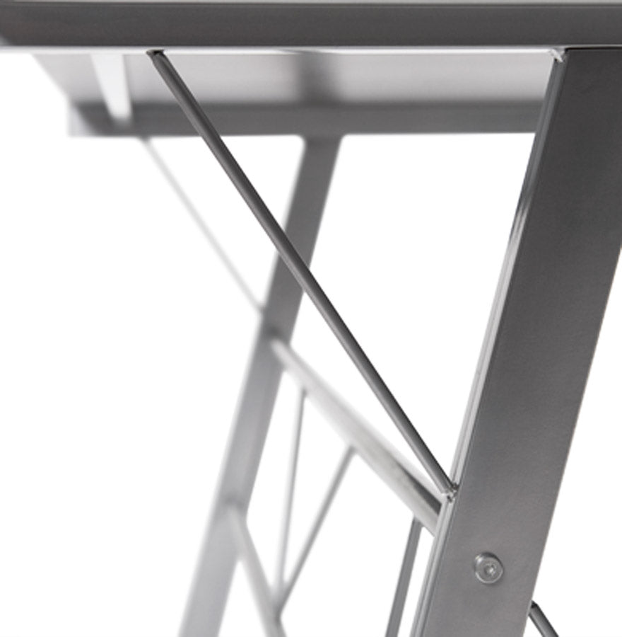 Bureau DELO - zwart - glas