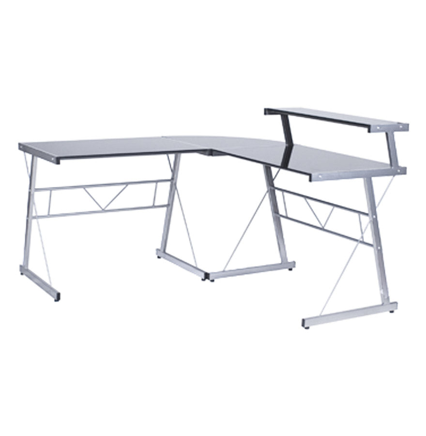 Bureau DELO - zwart - glas